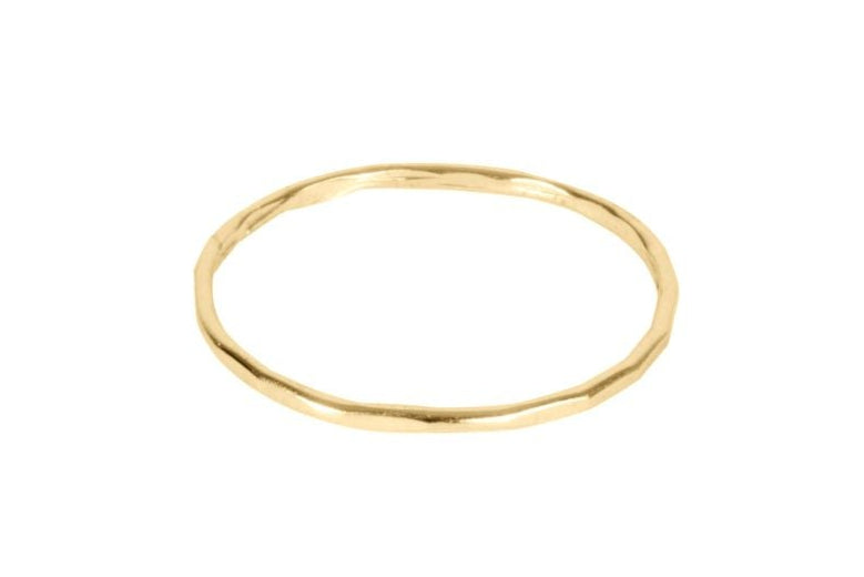 Thin Hammered Ring