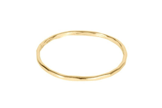 Thin Hammered Ring