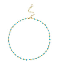Load image into Gallery viewer, Blue Chalcedony Stones Choker