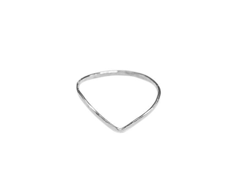 Chevron Ring (Hammered)