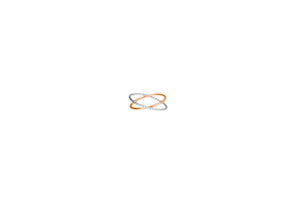 Criss-Cross Twist/Smooth Ring