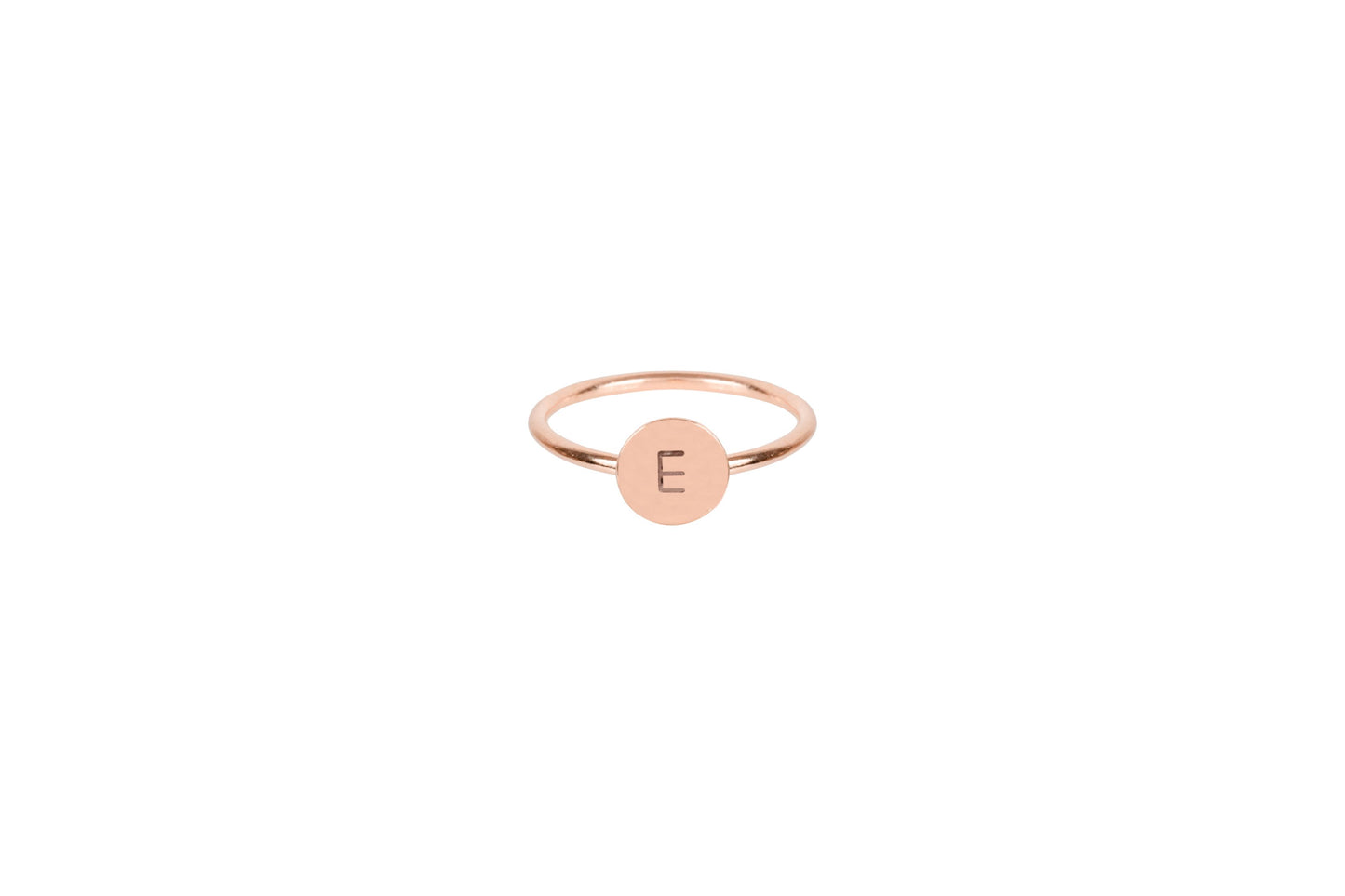Initial Ring - Rose Gold