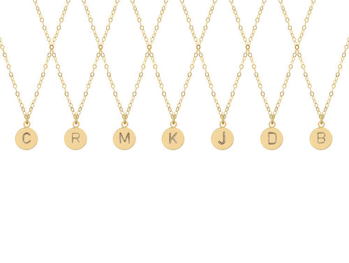“M” Initial Necklace