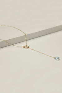 Lyra Blue Topaz Necklace