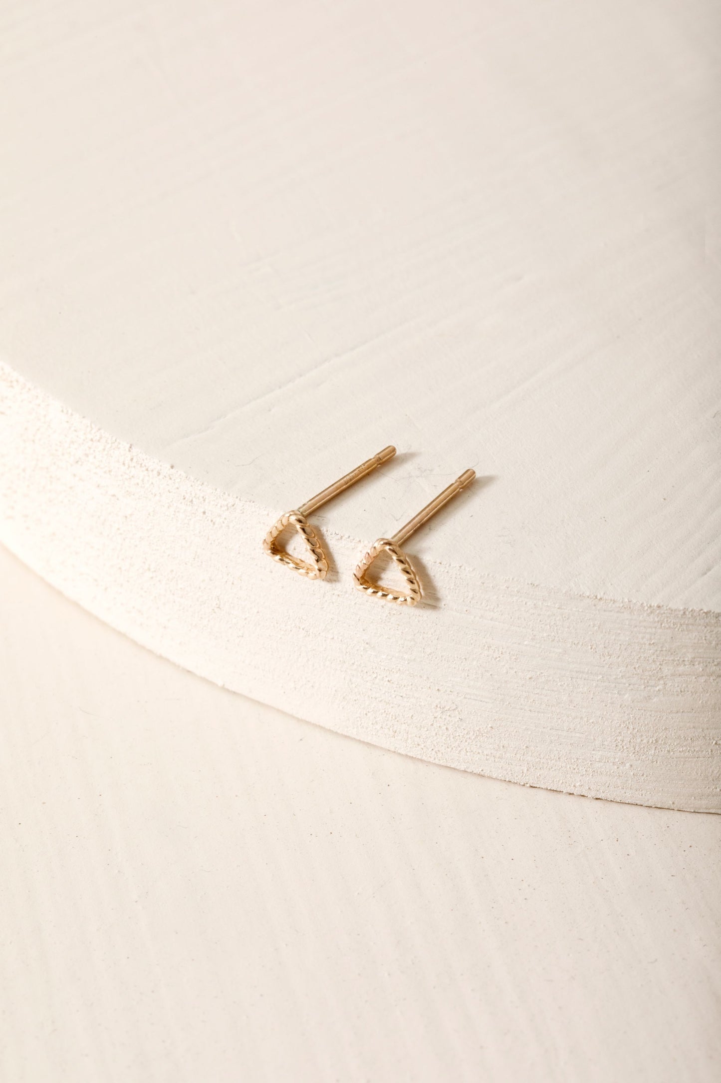 Triangle Twist Small Studs
