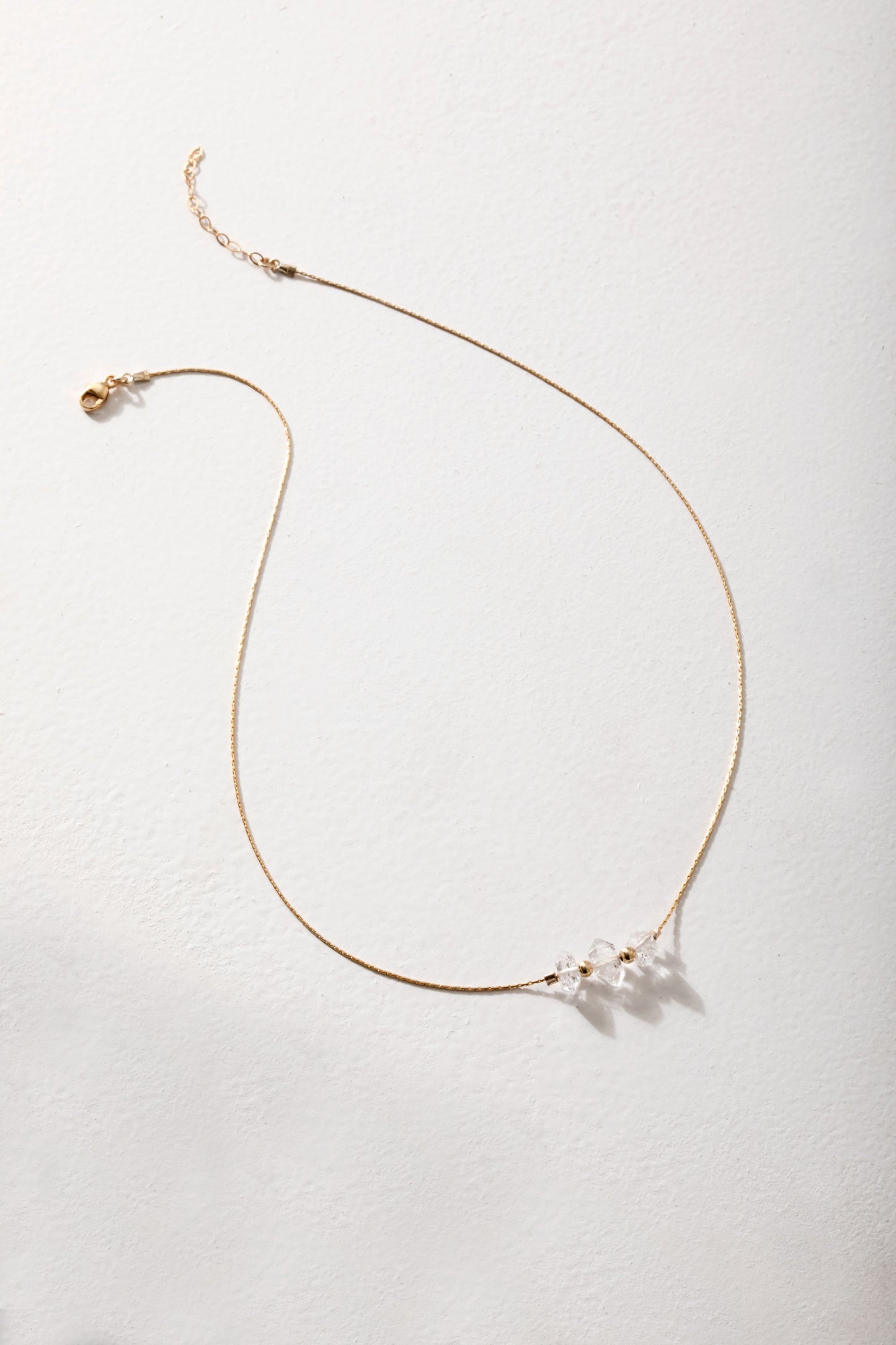 Triple Herkimer Diamond Necklace