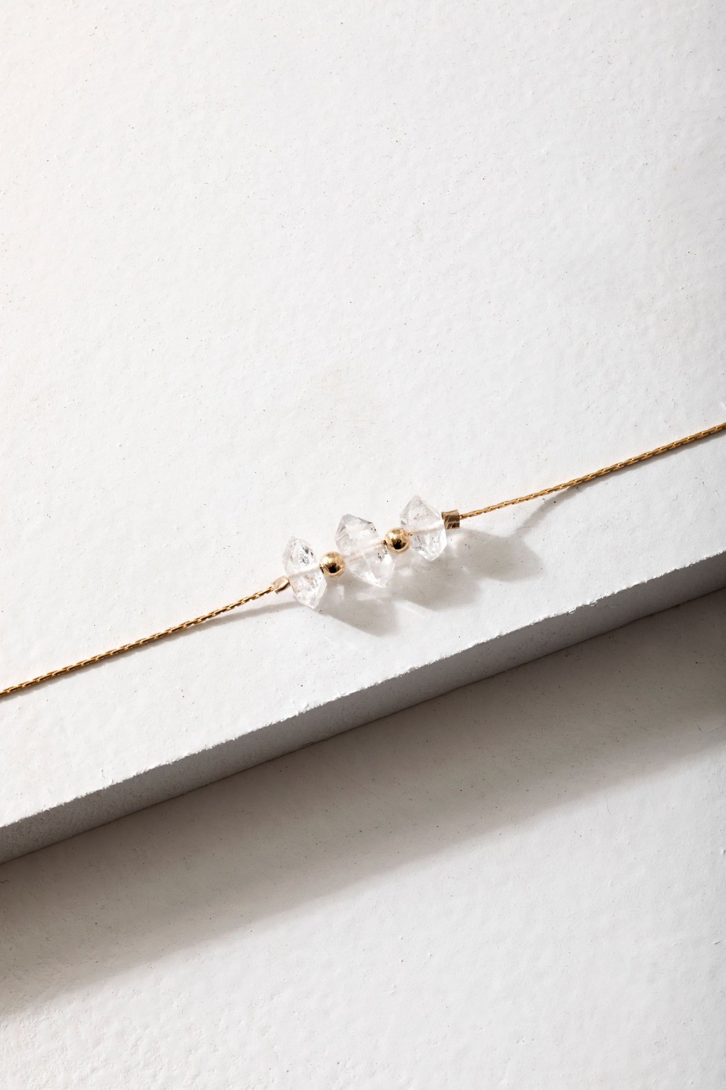 Triple Herkimer Diamond Necklace