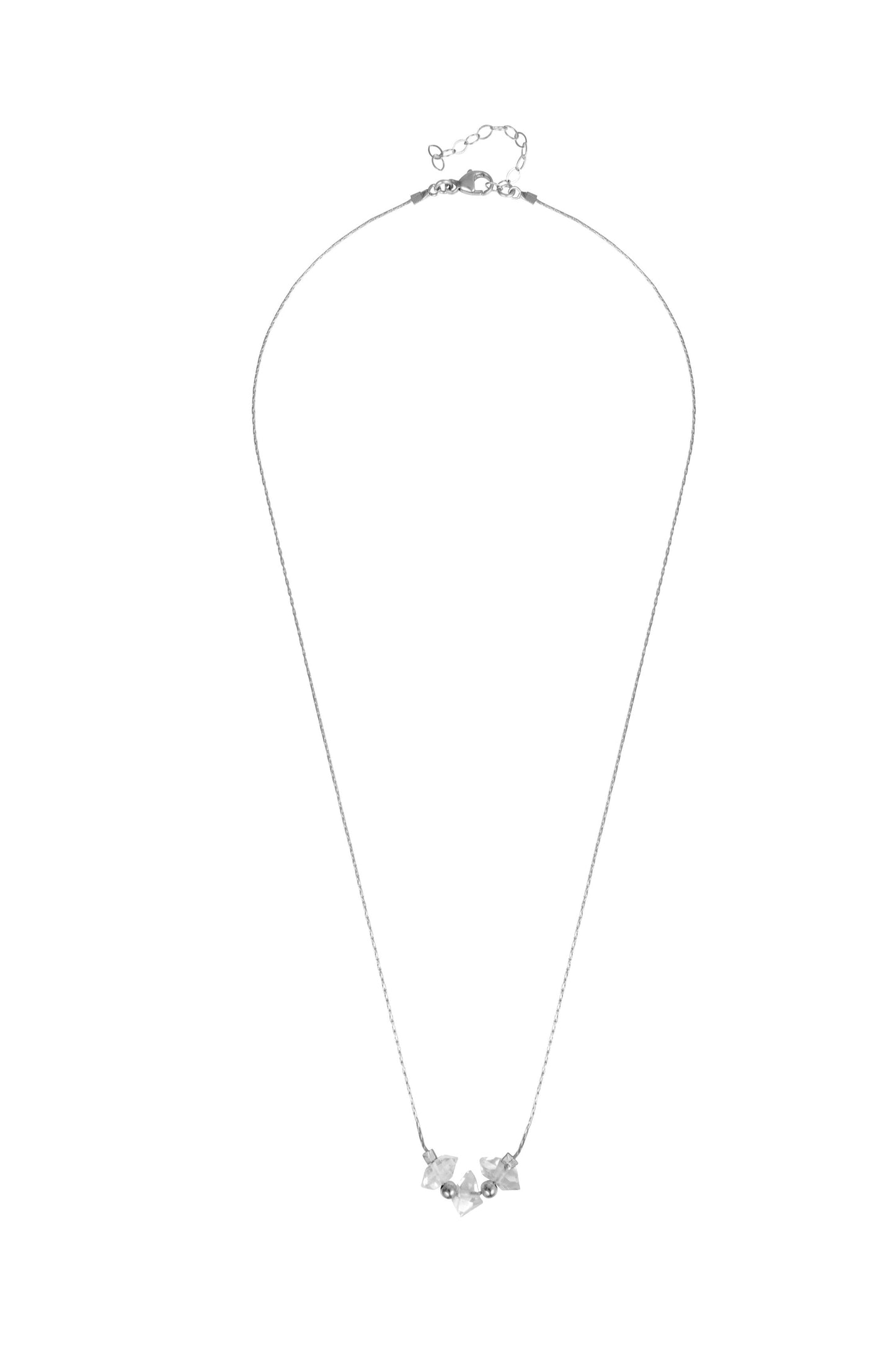 Triple Herkimer Diamond Necklace