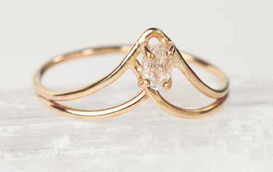 Herkimer Diamond Arwyn Ring