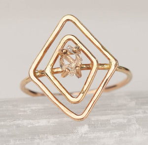 Herkimer Diamond Kalos Ring