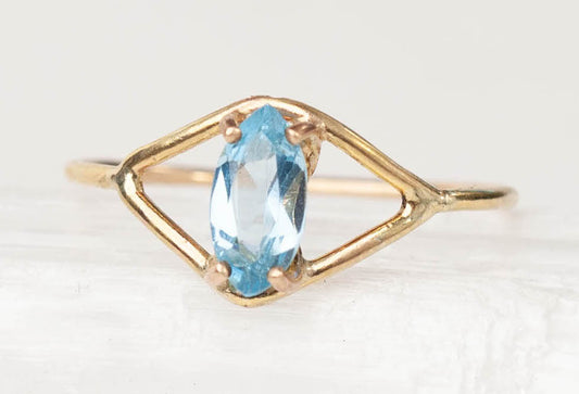 Blue Topaz Kassia Ring