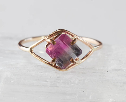 Watermelon Tourmaline Kassia Ring