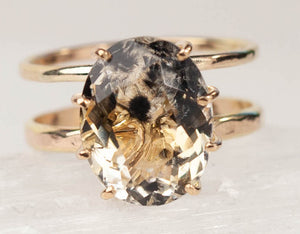 Hollandite Quartz Aerius Ring