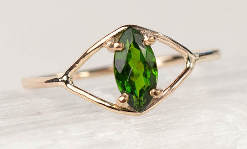 Chrome Diopside Kassia Ring