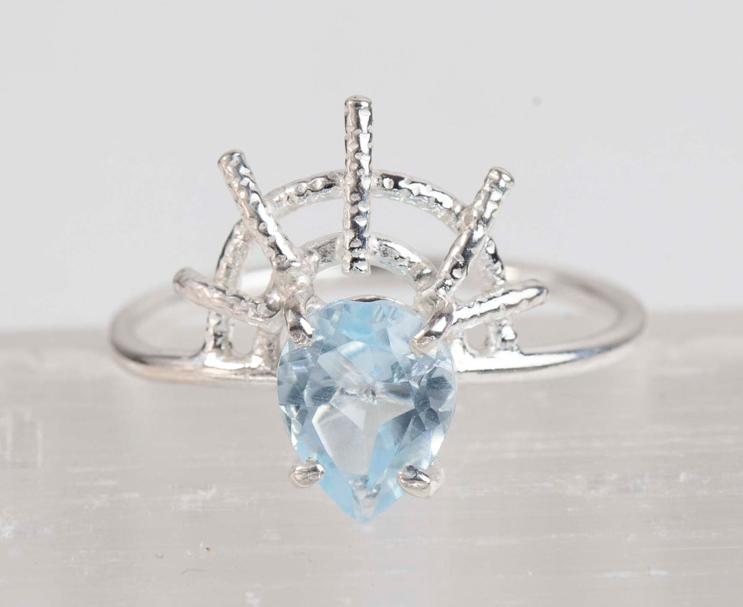 Blue Topaz Aelia Ring SS