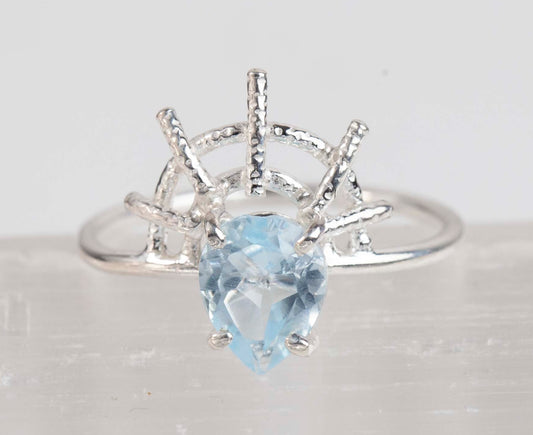 Blue Topaz Aelia Ring SS