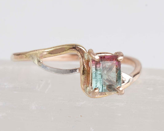 Watermelon Tourmaline Aeon Ring