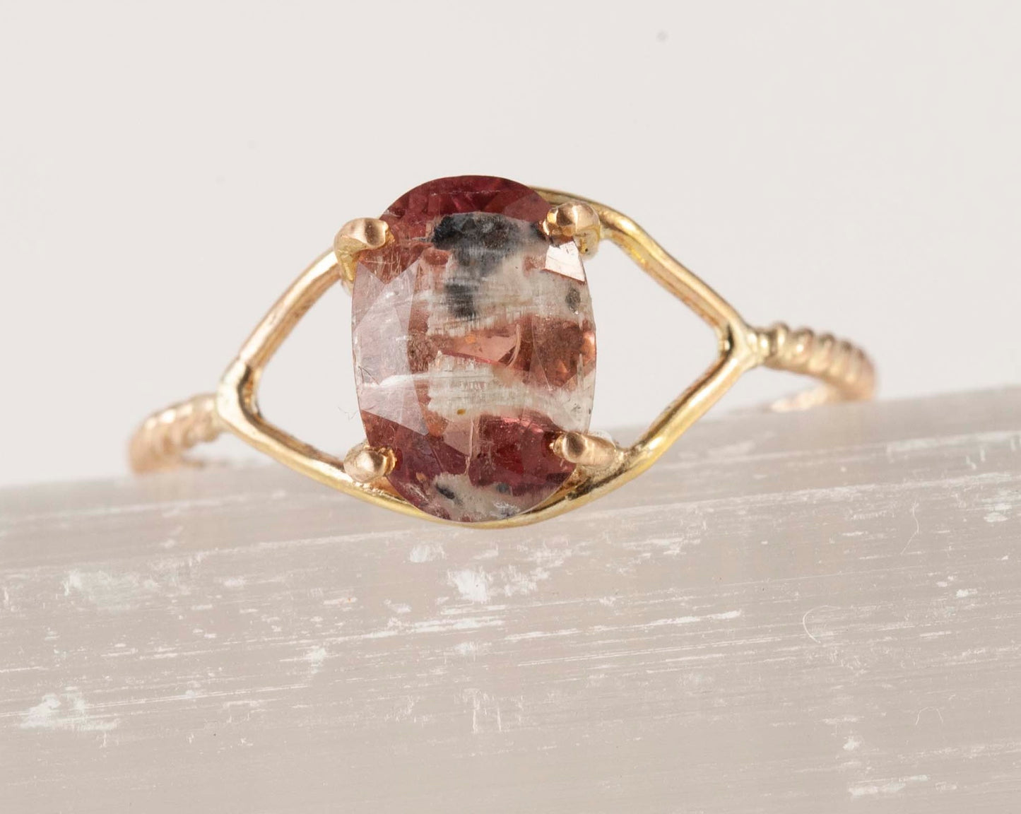 Zebra Tourmaline Kassia Ring