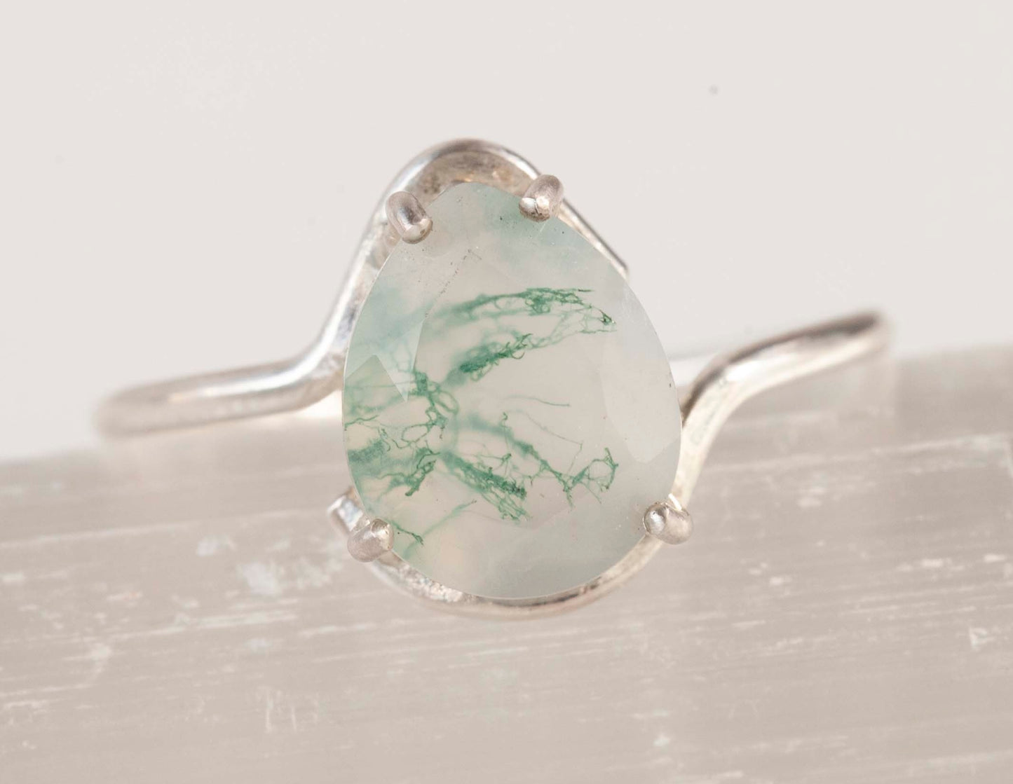 Moss Agate Adria RIng