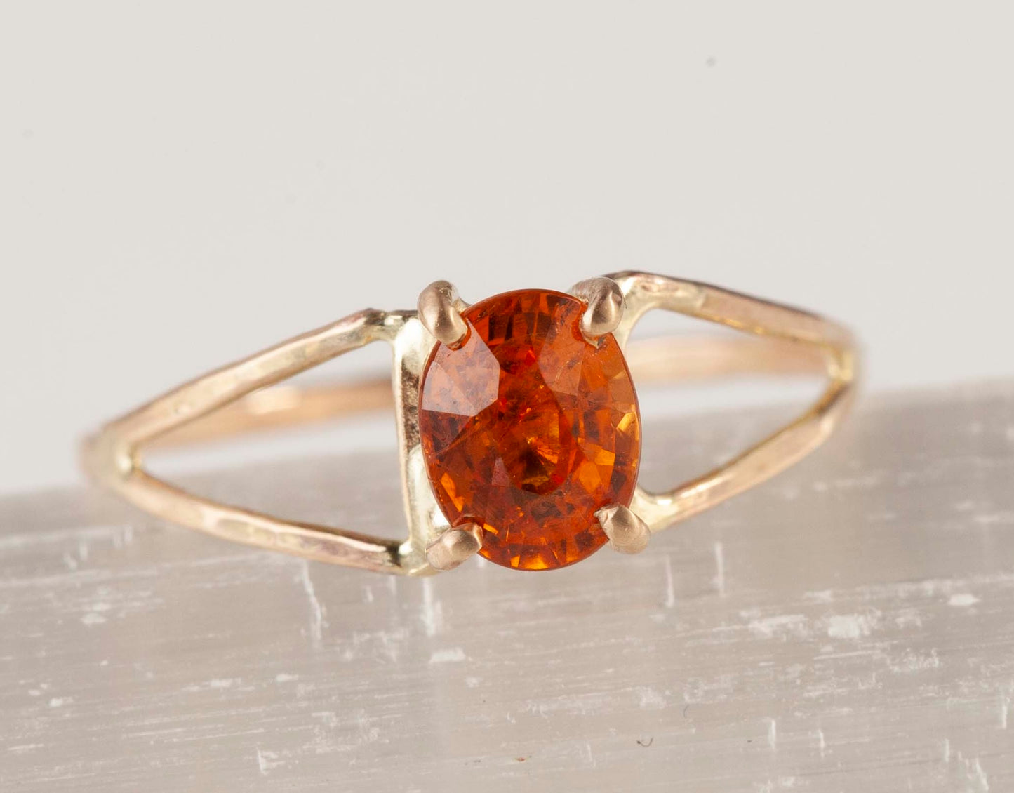 Orange Garnet Kassia Ring