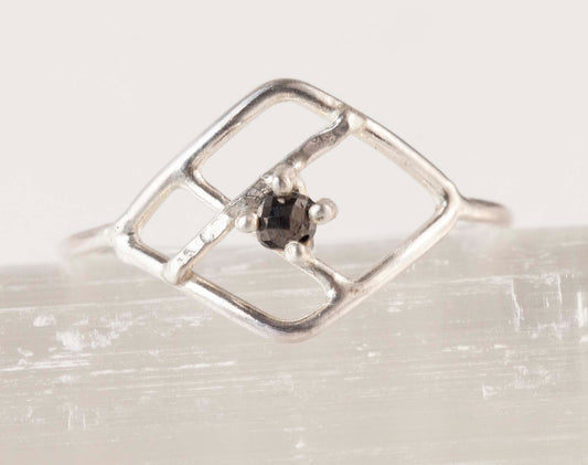 Black Diamond Flora Ring