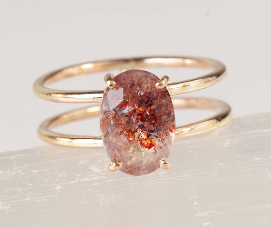 Strawberry Quartz Aerius Ring