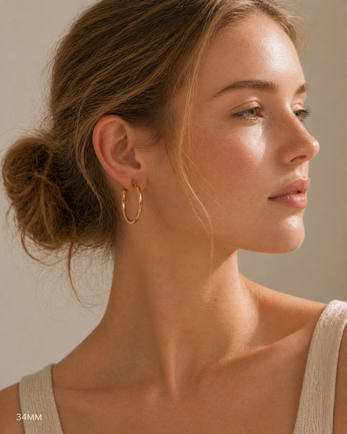 Thick Gold Hoops