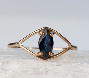 Blue Sapphire Kassia Ring