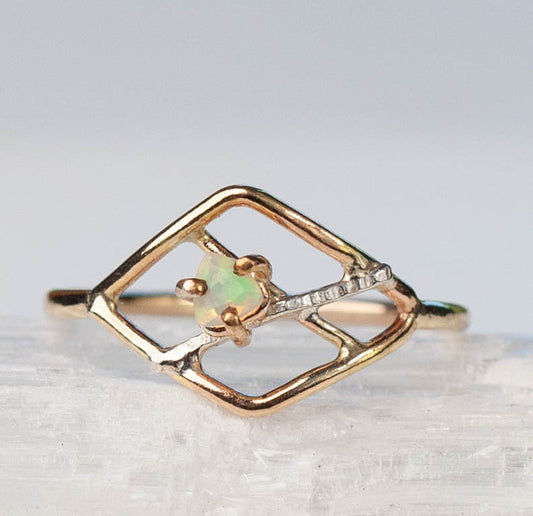 Opal Flora Ring