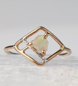 Raw Opal Flora Ring