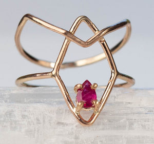 Ruby Shiva Ring