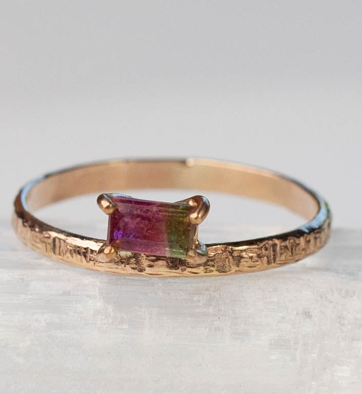 Watermelon Tourmaline Ektos Ring