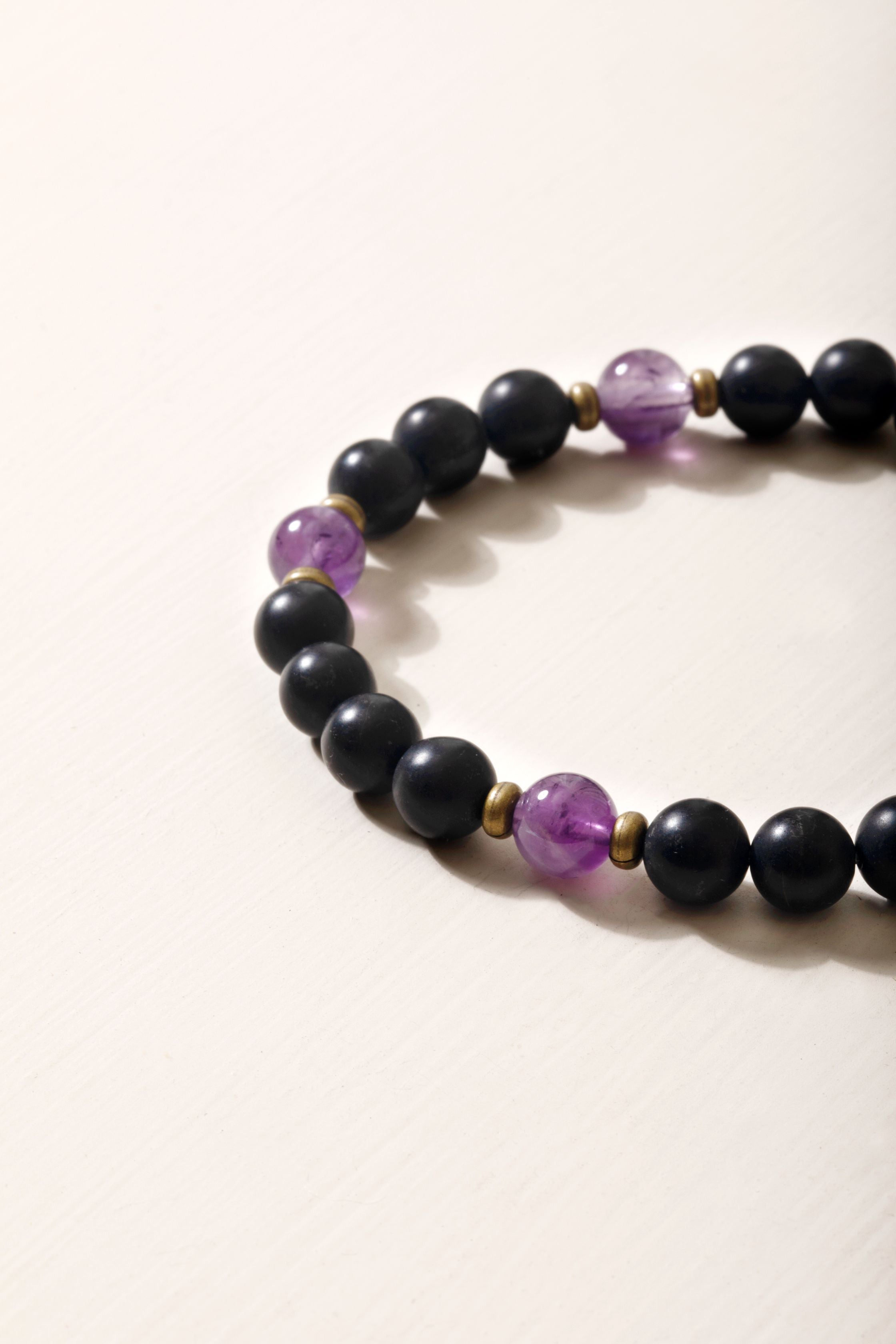 Buy JMRM Purple Amethyst 8mm Bead Round Bracelet for Unisex For Unisex  Adult at Amazon.in