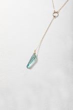 Load image into Gallery viewer, Lyra Crystal Necklace - “Aqua Aura Quartz”