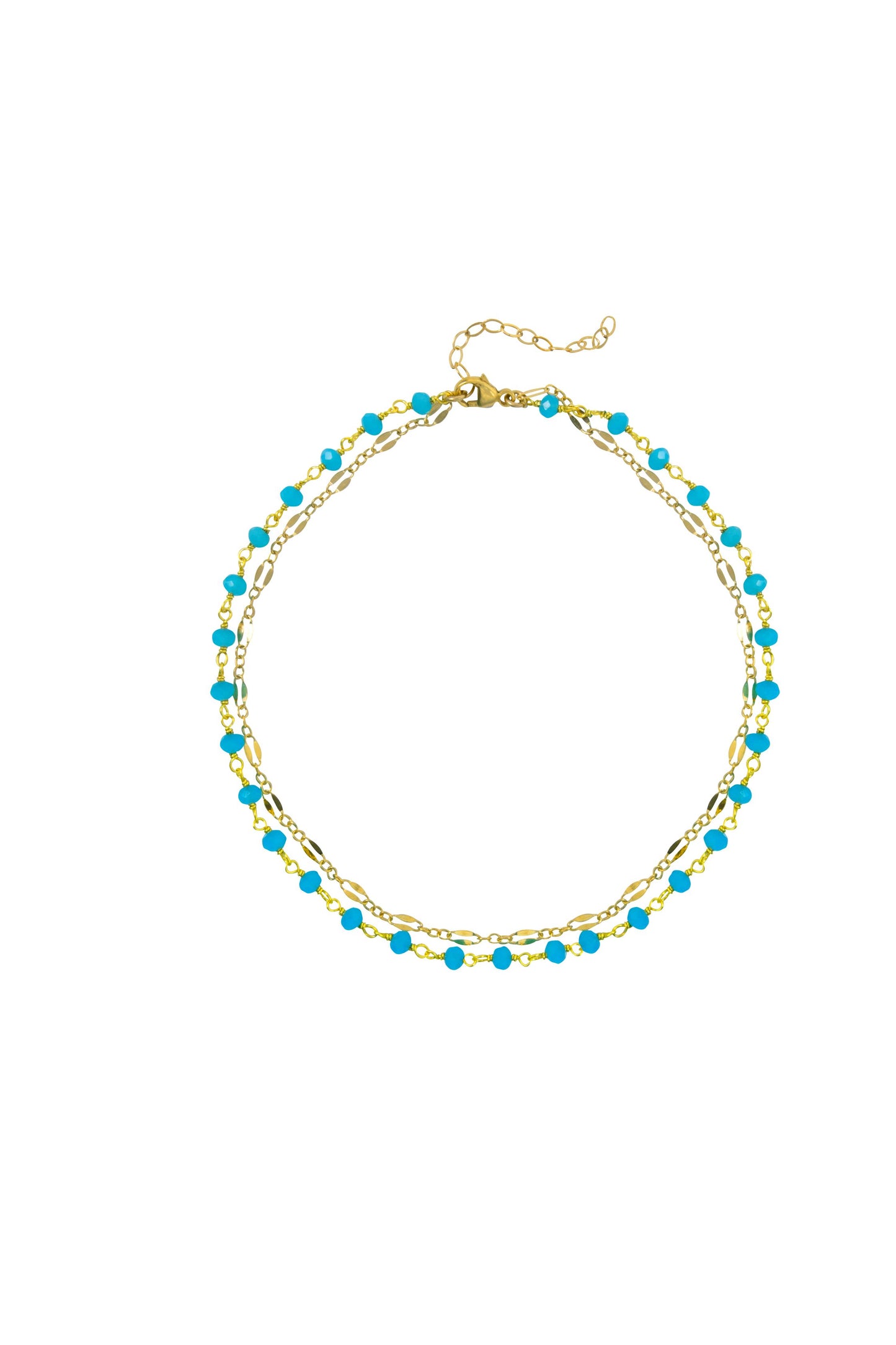 Ashlyn Anklet - Blue Chalcedony