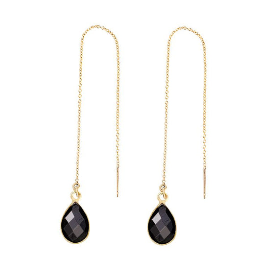 Black Onyx Drop Earrings