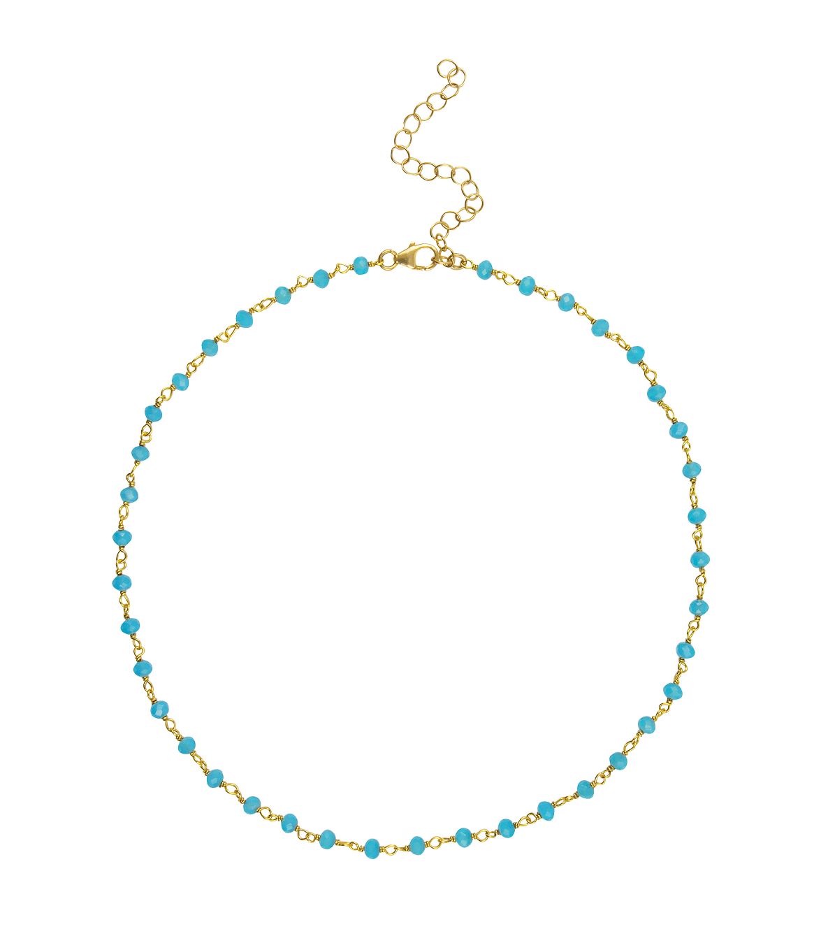 Blue Chalcedony Stones Choker