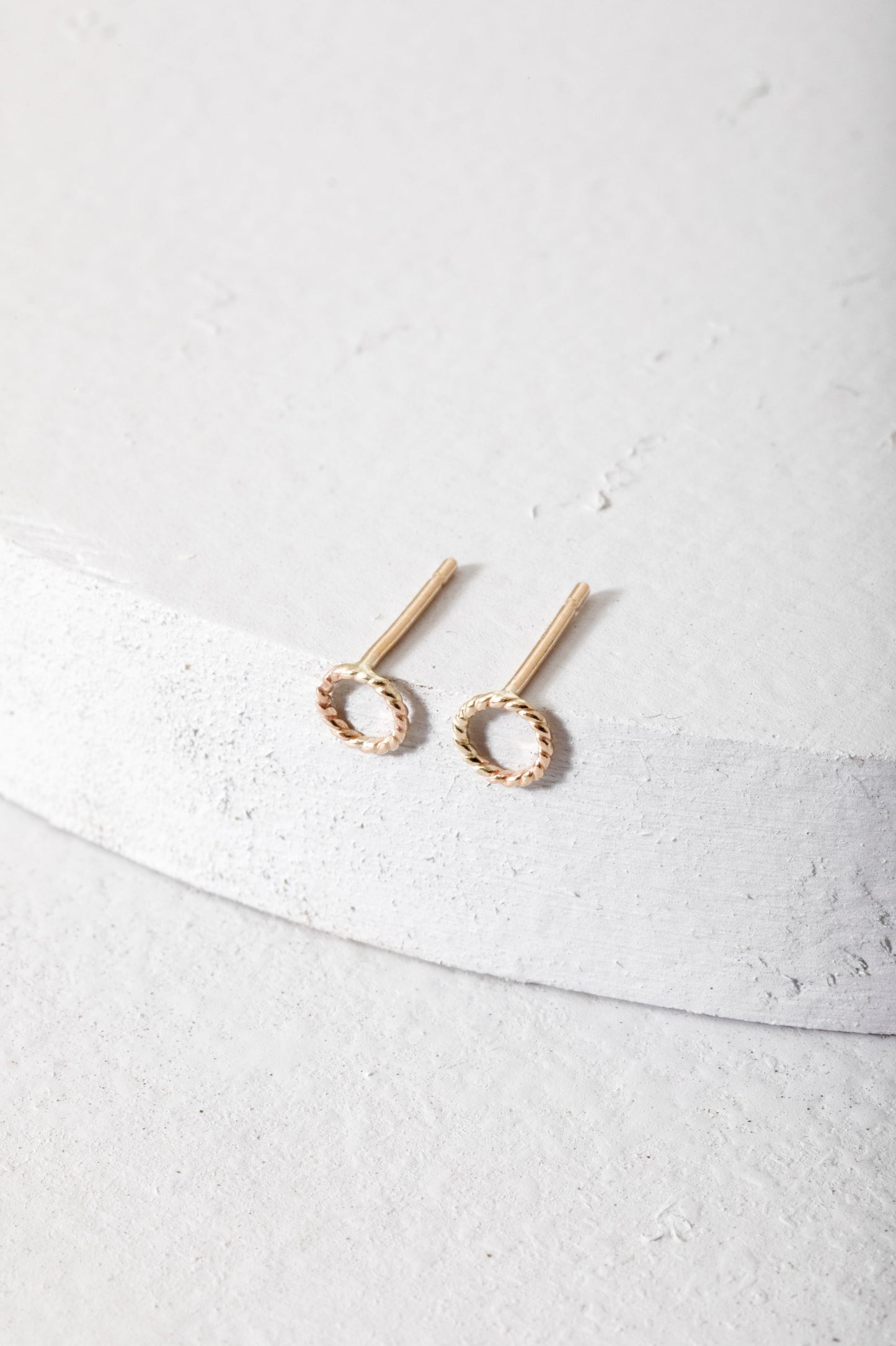 Circle Twist Small Studs