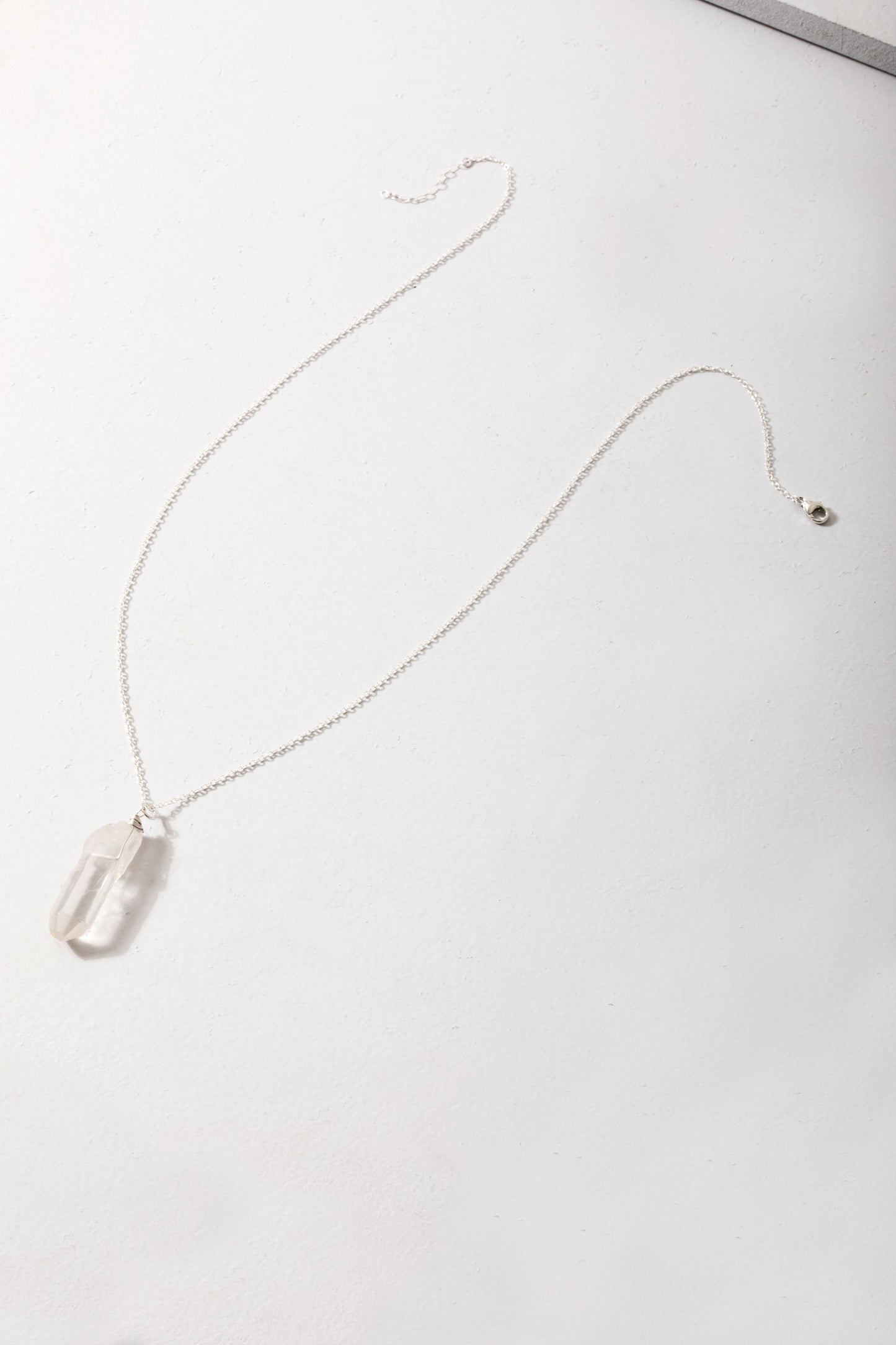 Clear Crystal Quartz Necklace