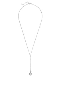 Aria Clear Quartz Drop Necklace