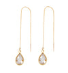 Load image into Gallery viewer, Clear Quartz Drop Earrings