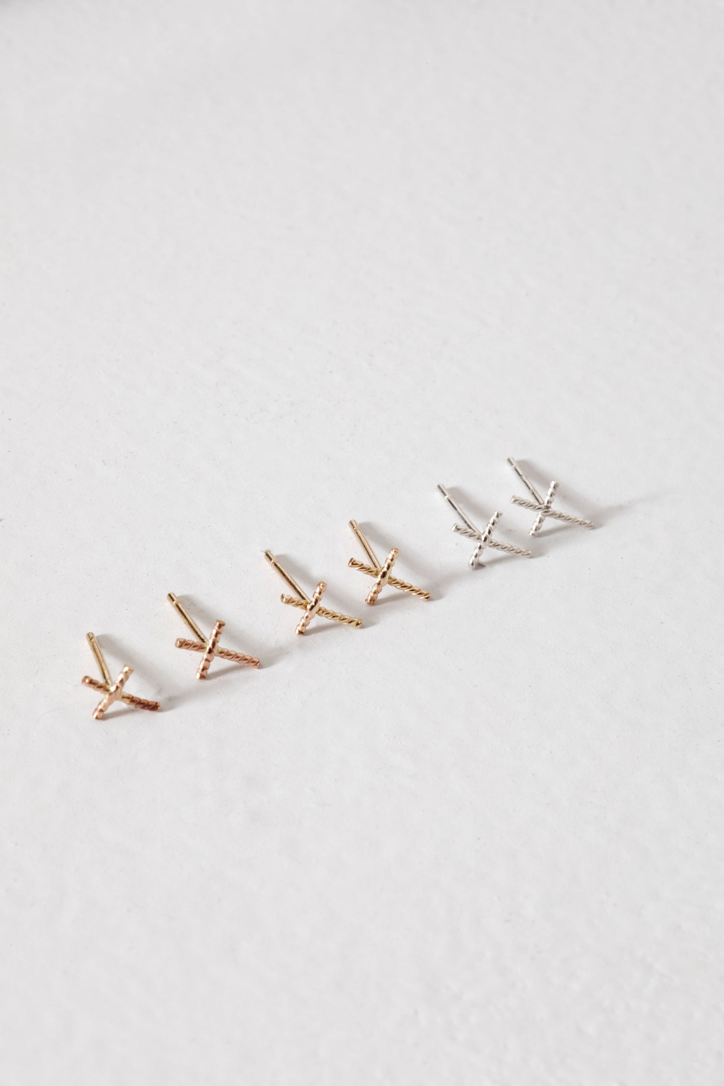 Cross Twist Studs