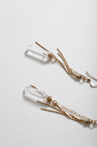 Crystal Chain Earrings