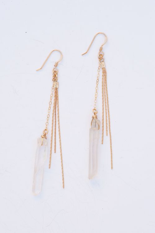 Crystal Chain Earrings