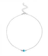 Load image into Gallery viewer, Dainty Gemstone Choker - Turquoise
