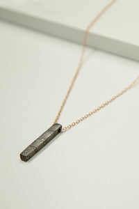 Damascus Meteorite Necklace