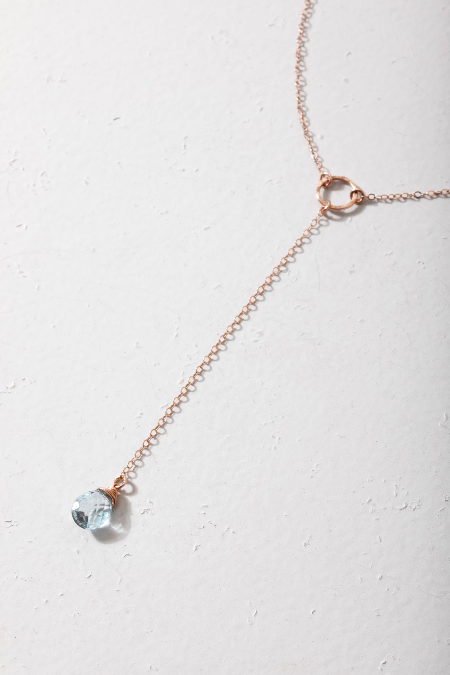 Lyra Blue Topaz Necklace