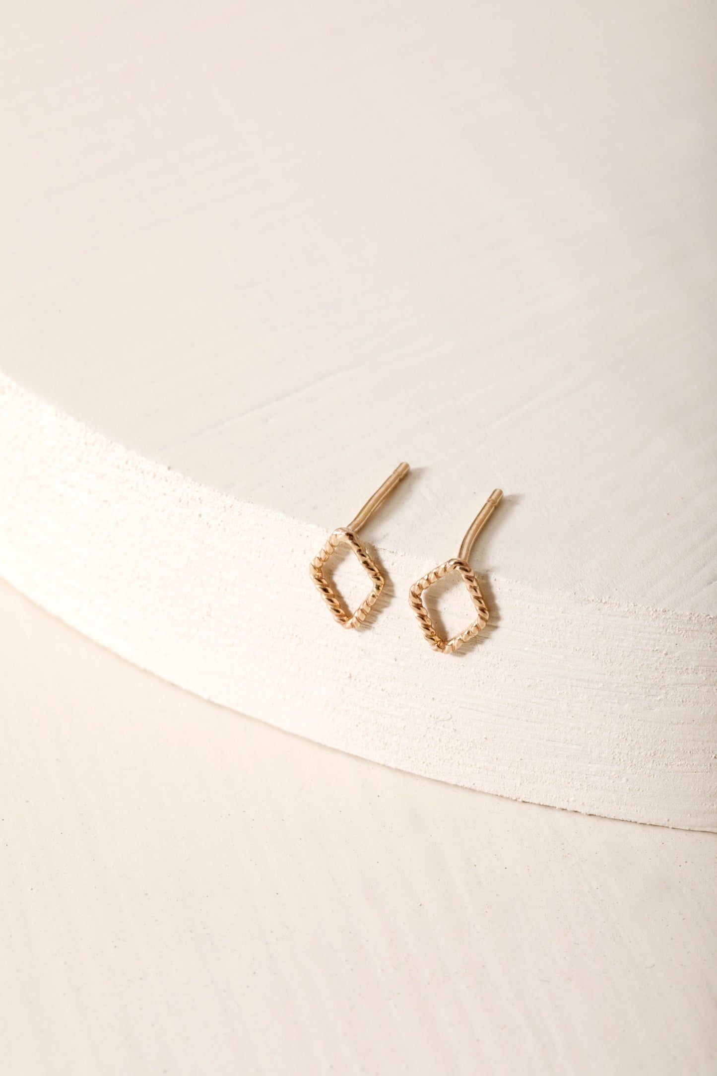 Diamond Twist Studs