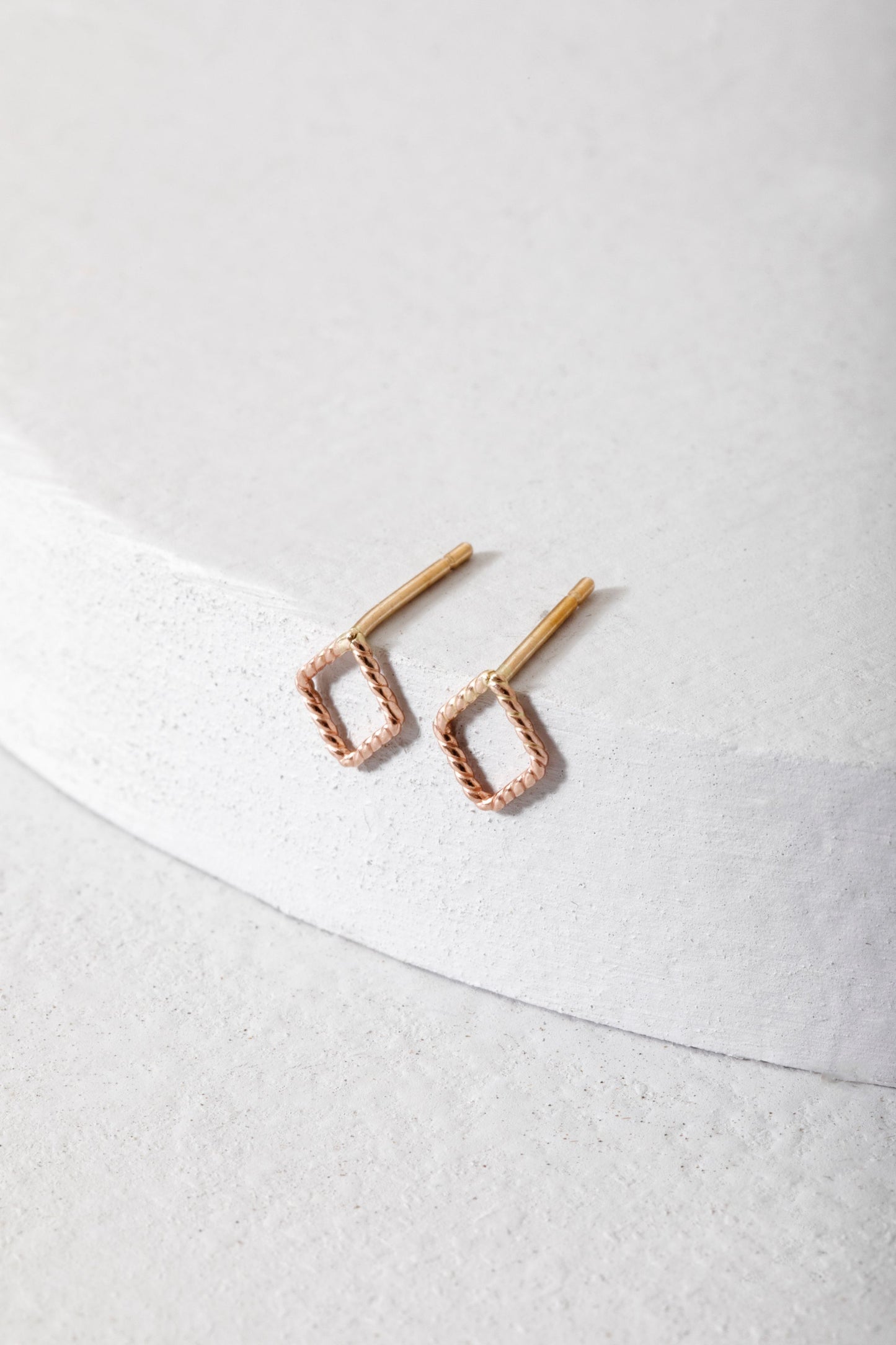 Diamond Twist Studs