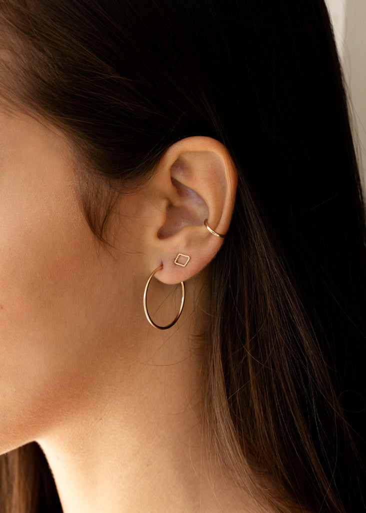 Thin Hammered Ear Cuff